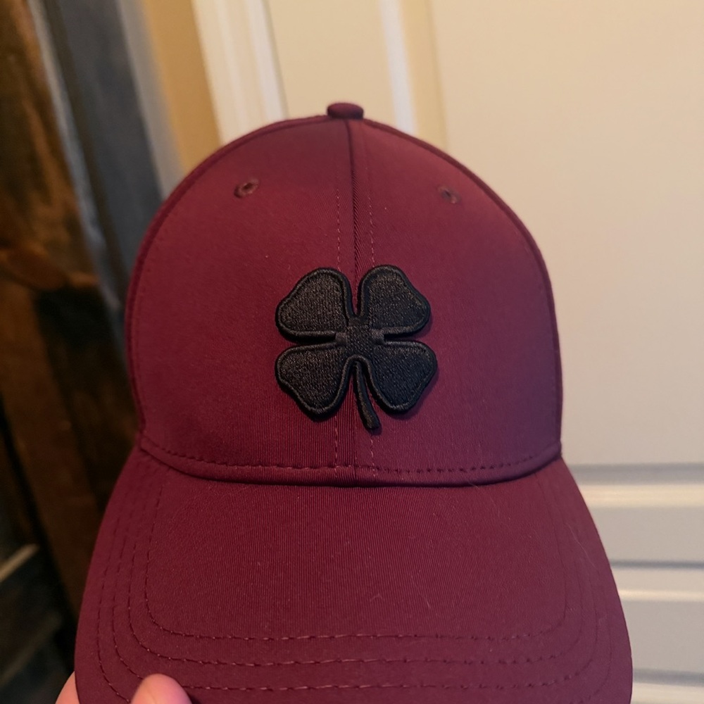 Maroon Cap with Black Clover